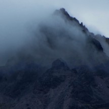 Volcan Cotacachi in clouds